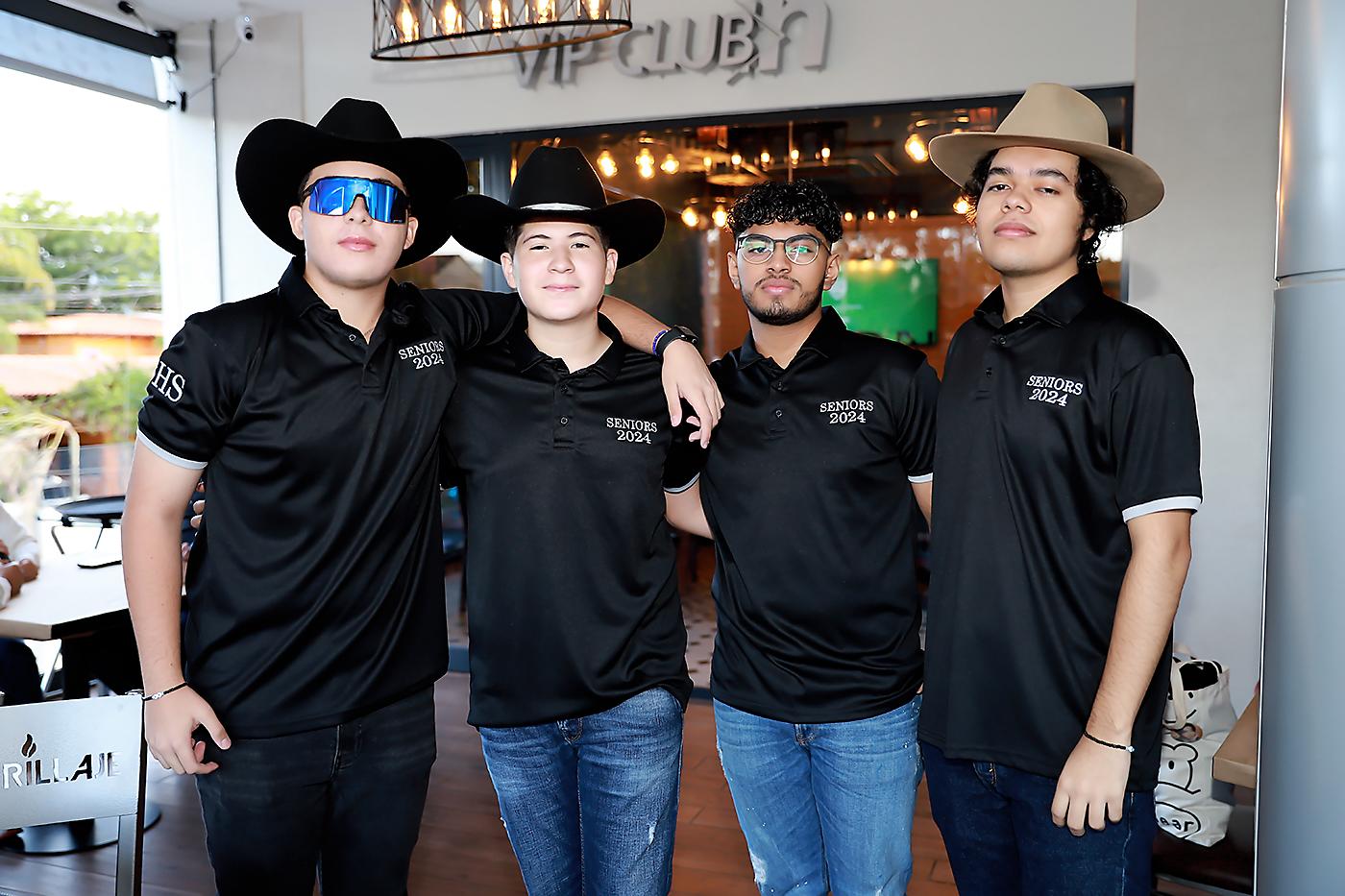José Sosa, Luis Lemus, Diego Mejía y Diego Molina.