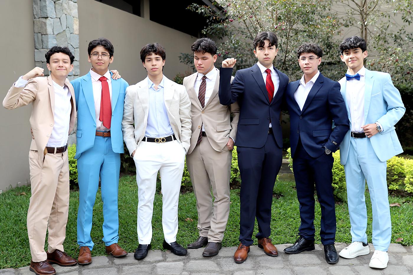 Aarón López, Sebastián Romero, José Miguel Mejía, Edwin Ordóñez, Renzo Stagno, Carlos Calderón y Jonathan Espinoza.