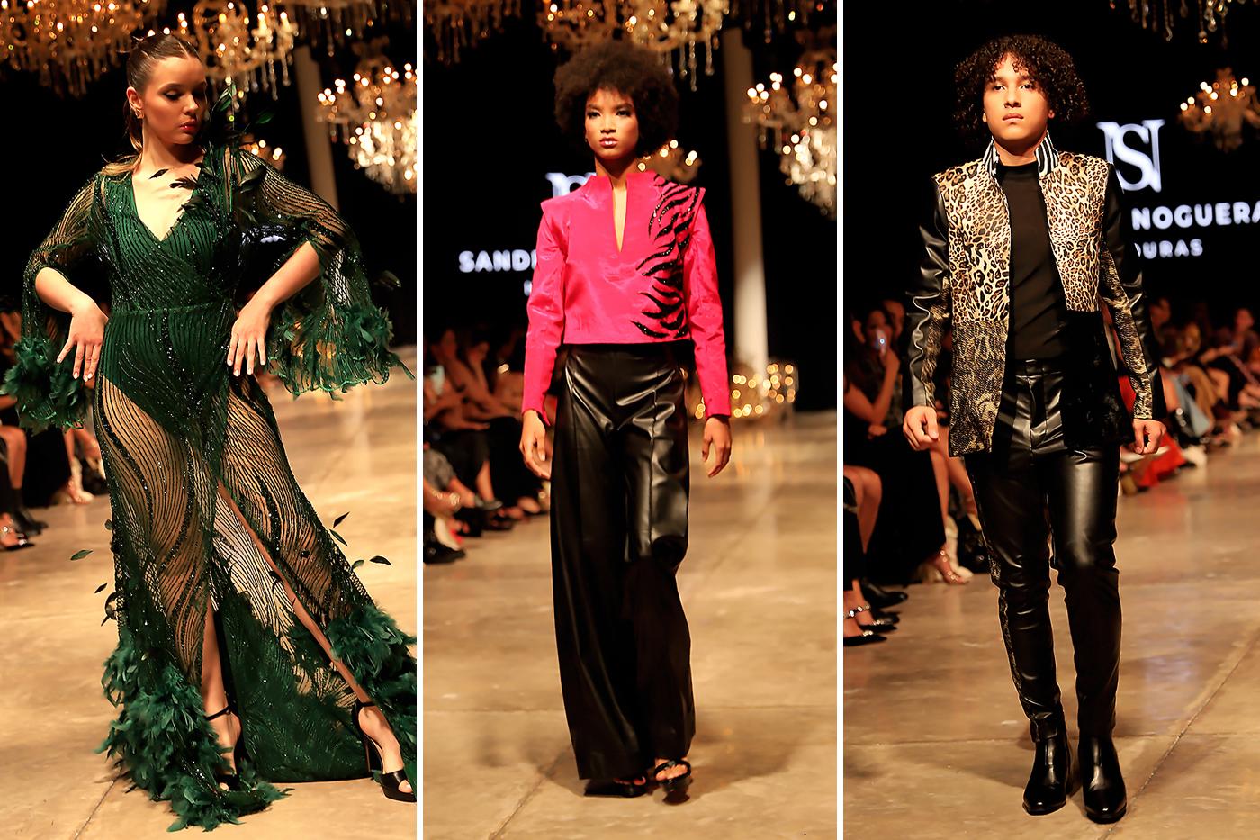 Indomable, así se tituló la colección cápsula con la que Sandra Noguera, estudiante de la Escuela de Diseño de Moda de UNITEC debutó en la IX edición de BAC Estilo Moda. “Mi colección celebra la fuerza y la elegancia salvaje inspirada en la naturaleza. Utilizo estampados animales, plumas y pedrería para transmitir un mensaje de empoderamiento y autoexpresión. Cada pieza es una manifestación de libertad”, anunció previo a su pasarela.