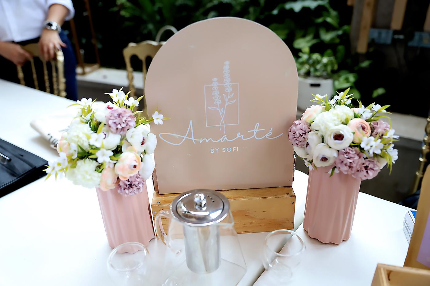 Amarte se unió al evento con sus propuestas para la mesa y acentos decorativos
