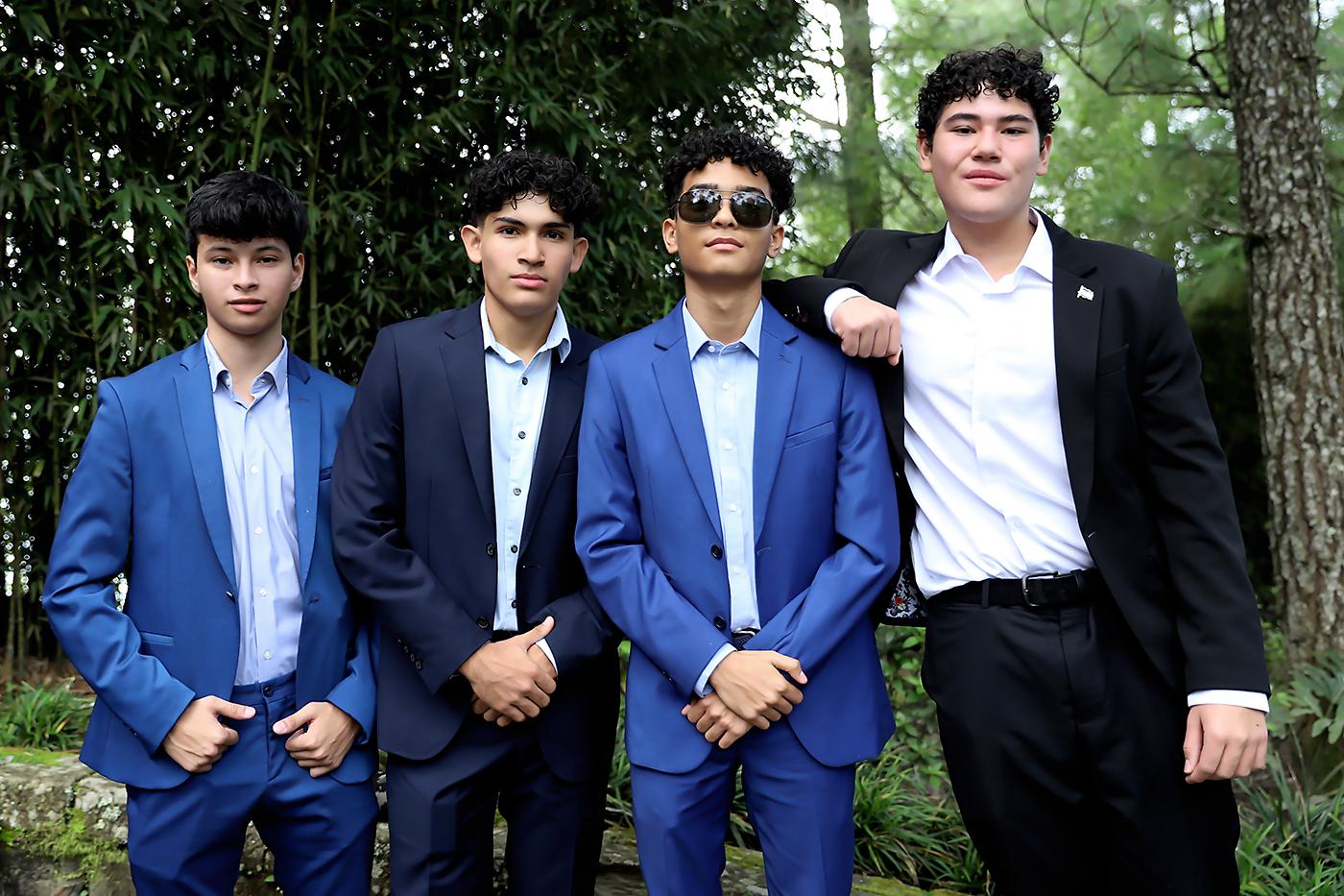 Fabián Hernández, Mauricio Diaz , José Galdamez y Vicente Velásquez