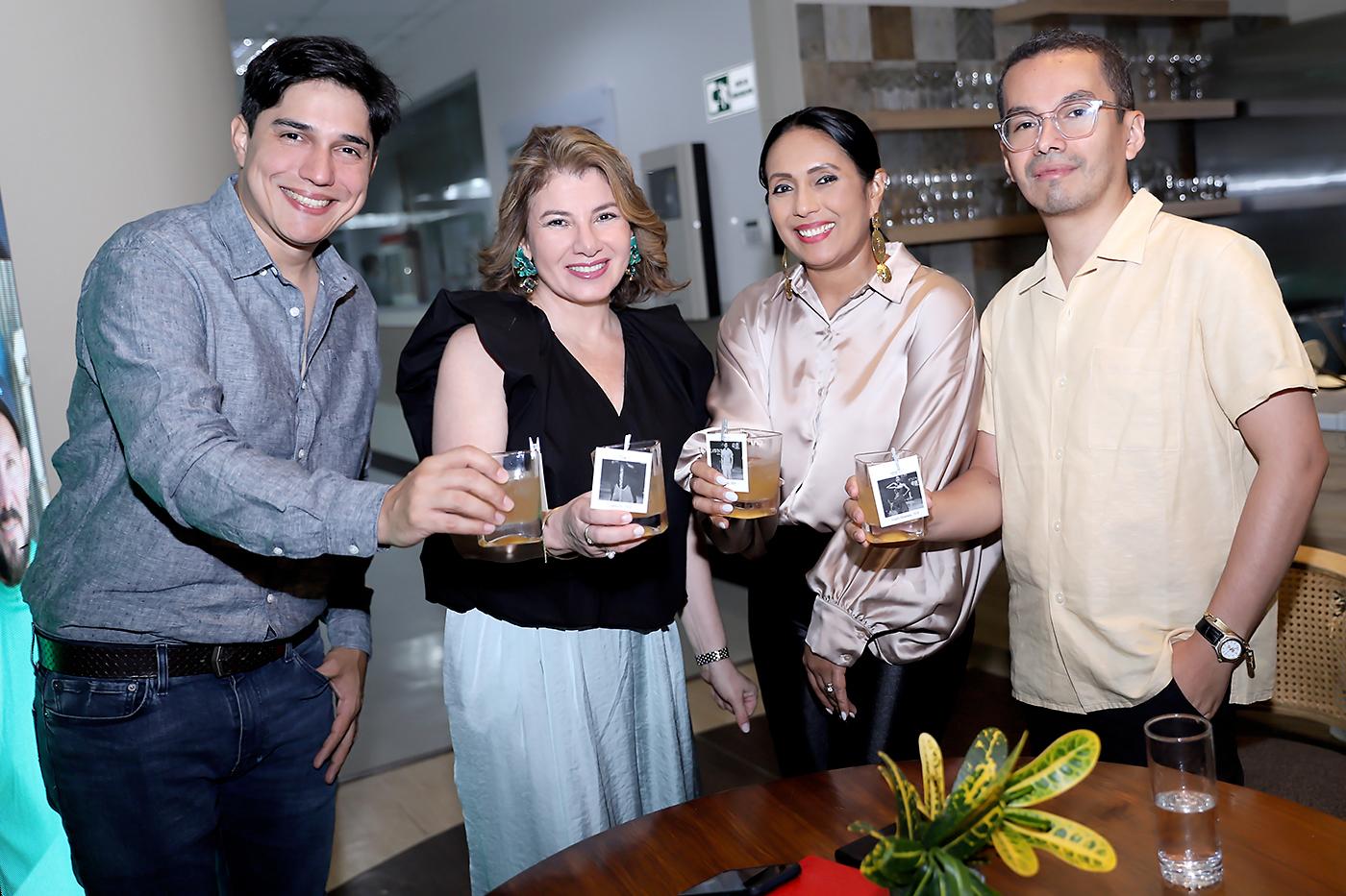 Ludwig Aguilar, Gladys González, Belkis Paz y Tirso Rubio.