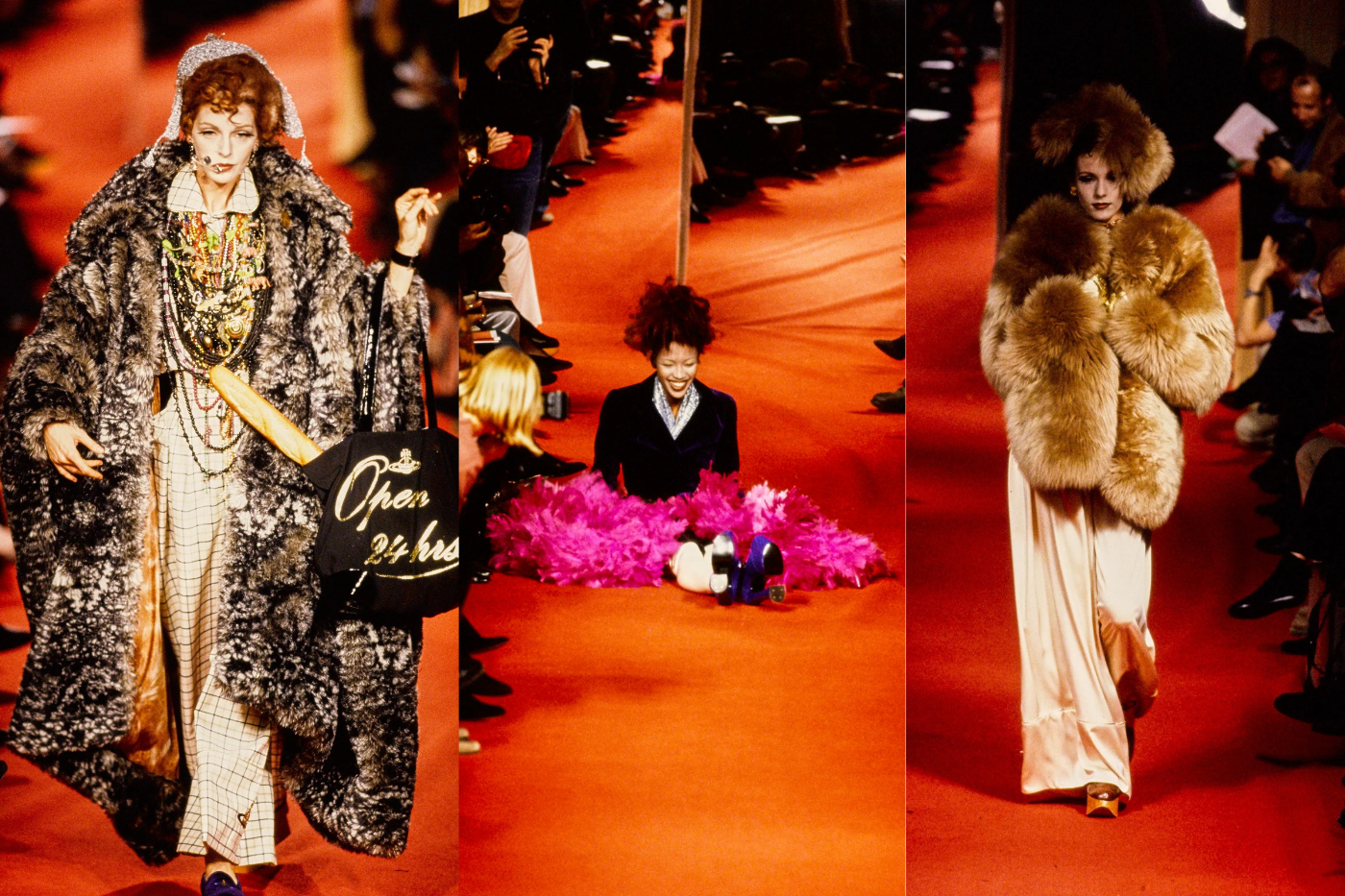 La colección otoño-invierno de 1993-1994 fue un fenomenal desfile, en él Westwood incorporó pieles, tacones altos y maquillaje al estilo versailles. También, Naomi Campbell tendría su tropezón a causa de los 22 cm que tenían sus zapatos. 