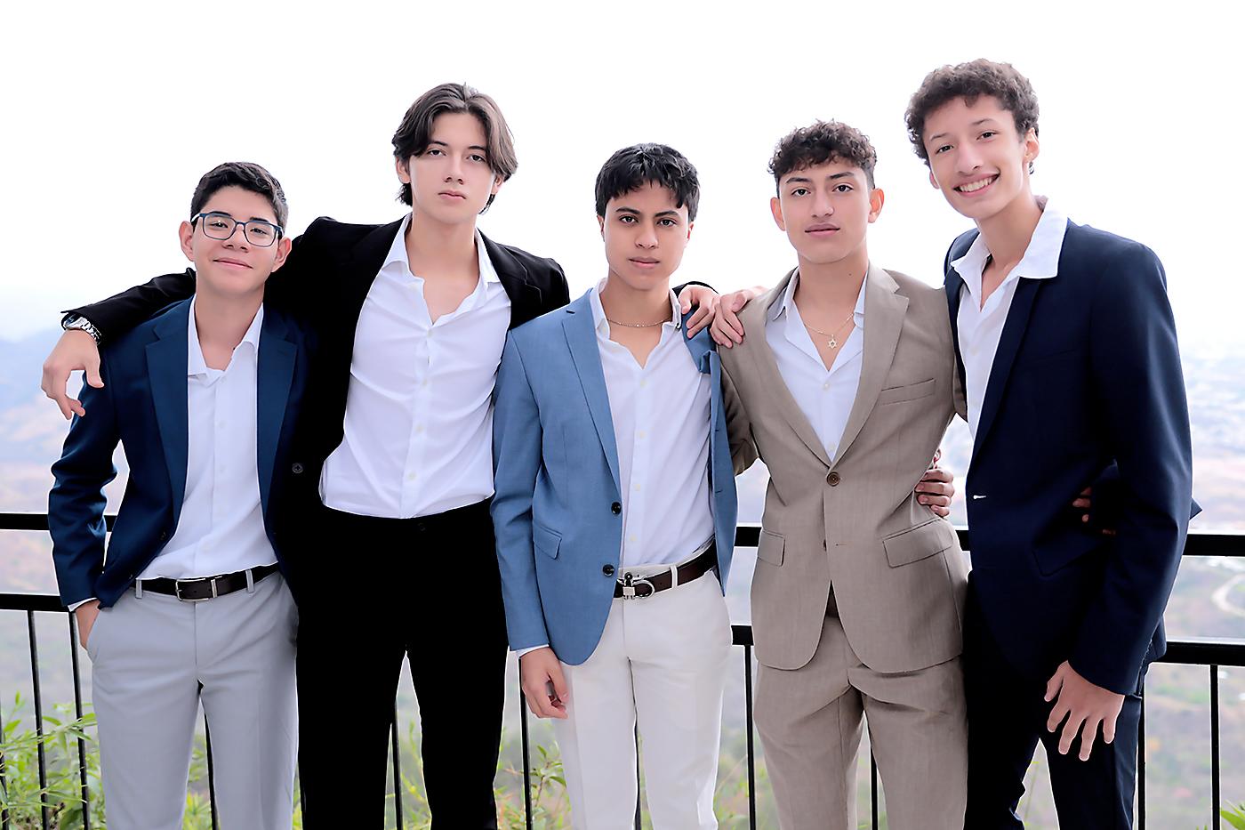 Sebastián Torres, Diego Mejía, Juan Hernández, José Carlos Escobar y Rafael Gálvez.