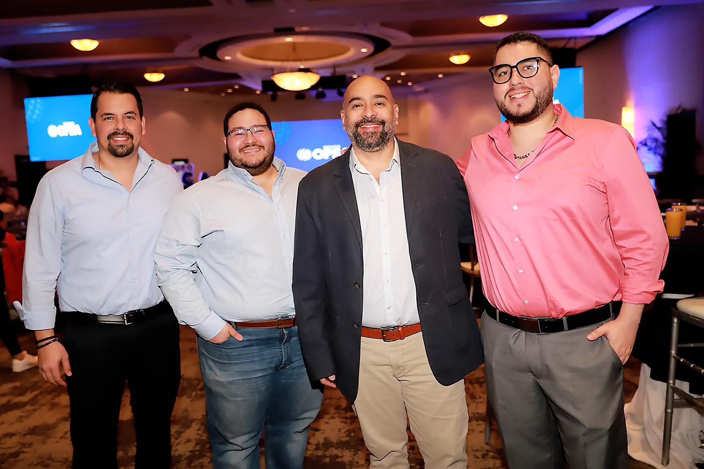 José Luis López, David Agurcia, Cristian Andrés y Luis Mejía. 