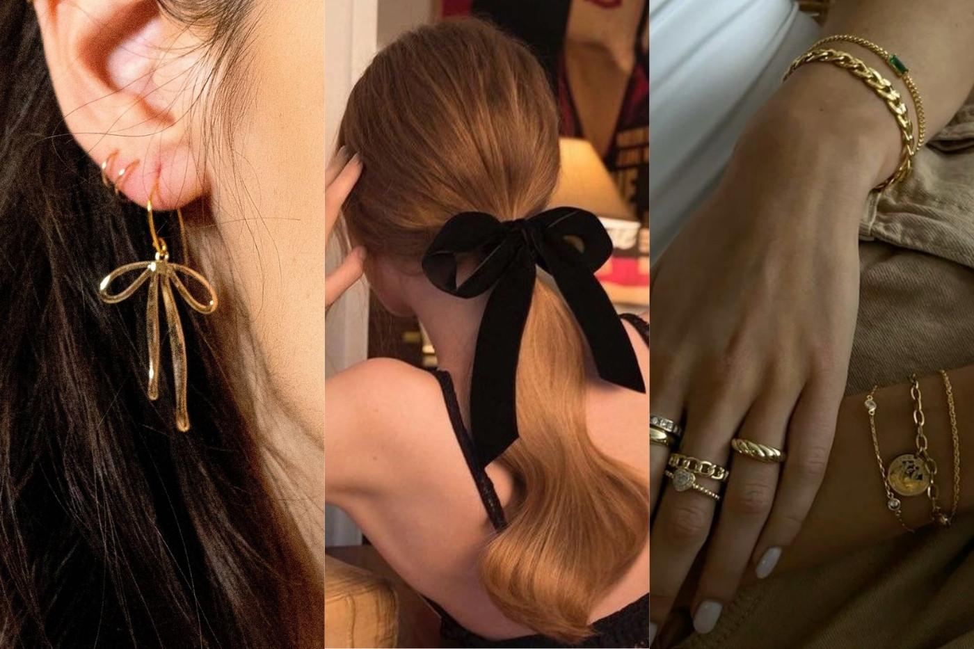 AccesoriosLos accesorios no pueden faltar, puedes usar moños, diademas oversized y gorras si buscas un accesorio para tu cabeza. Te aconsejamos usar joyería dorada para capturar la calidez de la temporada. ¡No olvides el bolso!