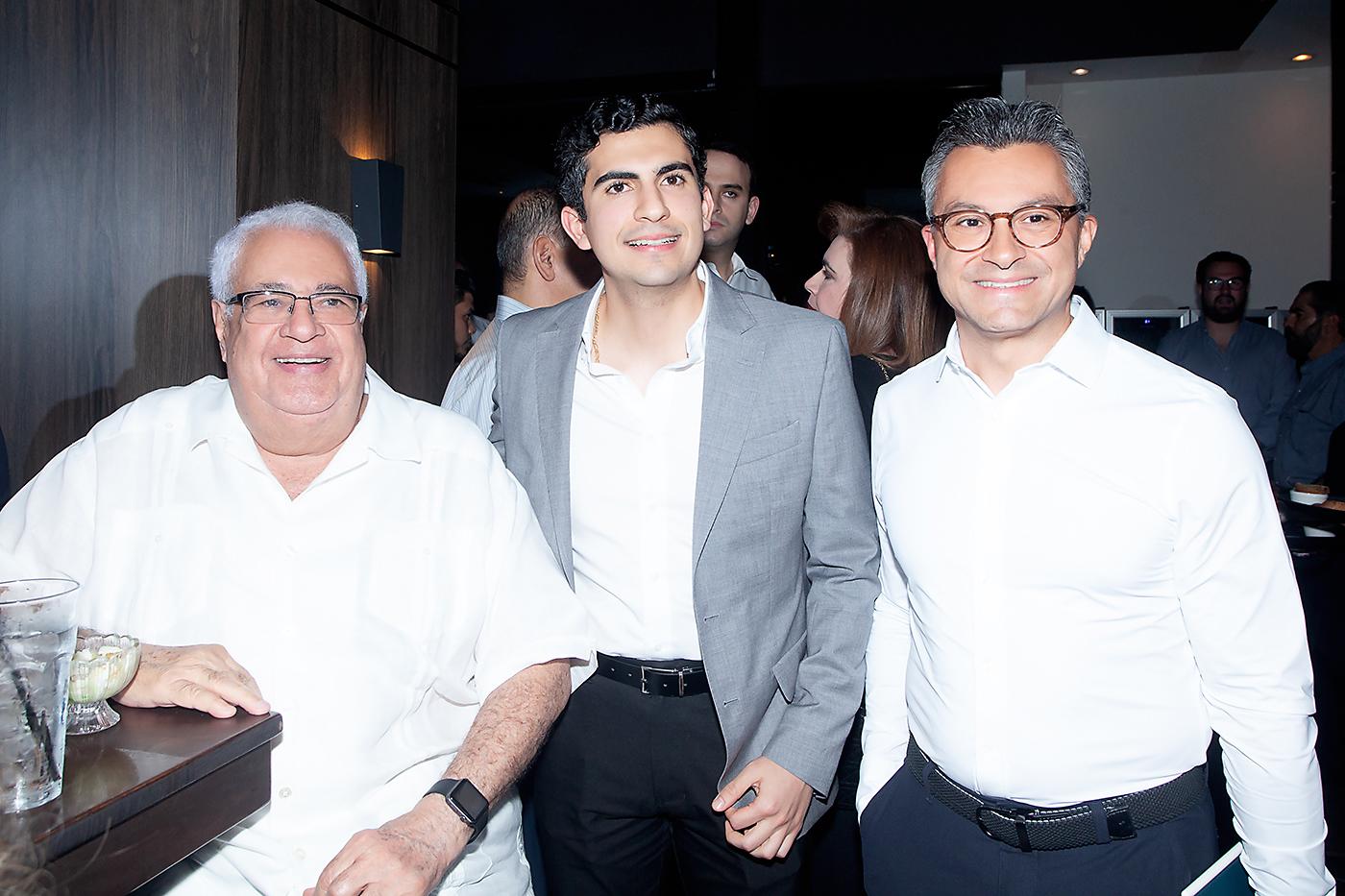 Kamal Diek, Daniel Vijil y Rodrigo Membreño.