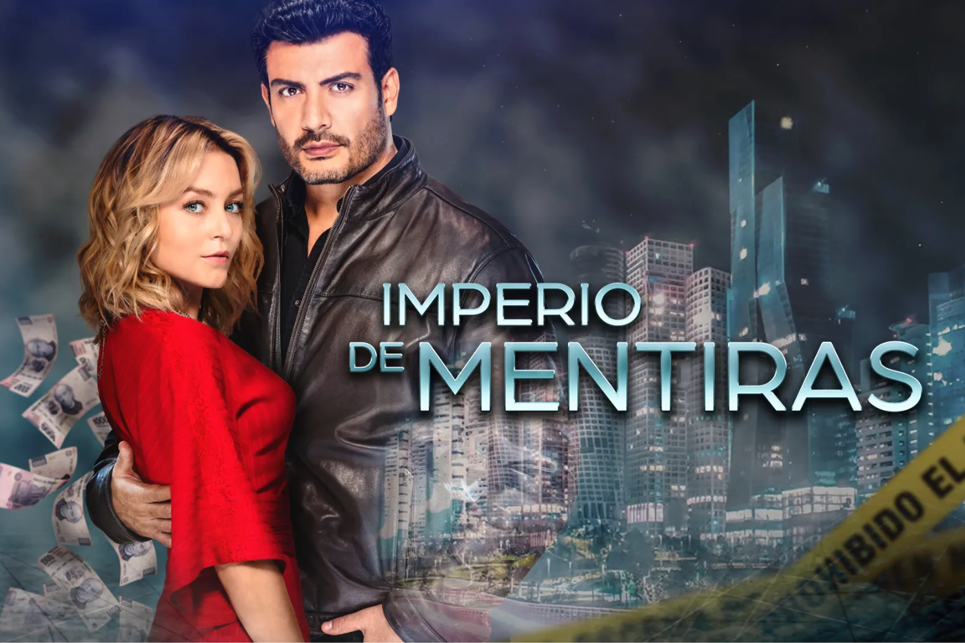 <b>Imperio de mentiras</b>Esta novela cuenta la historia de Elisa Cantú (Angelique Boyer), quien, tras descubrir que su padre fue asesinado, se cruza con Leonardo, y juntos comienzan a investigar a fondo lo ocurrido, descubriendo una red oscura llena de corrupción.