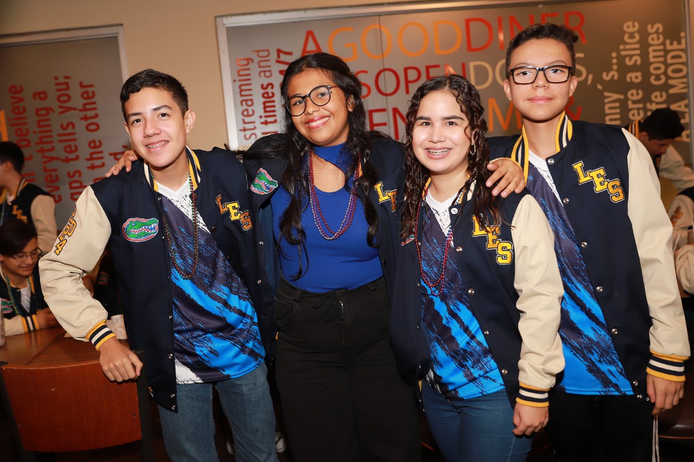 David Centeno, Krishna Gil, Nazareth Fajardo y Jossiel García.