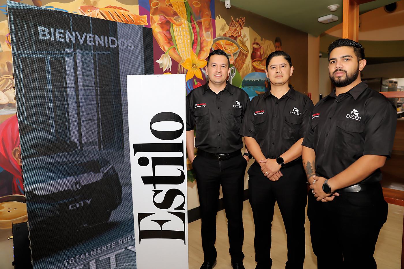 Henry Acosta, Javier Osorto y Erick Irías