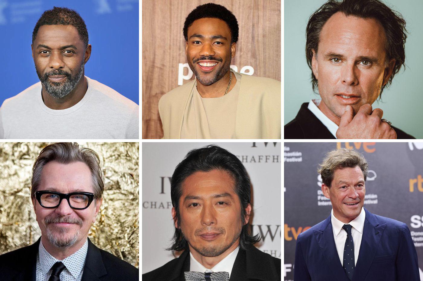 <b>Mejor actor principal en una serie drama:</b> Idris Elba (<i>Hijack), </i>Donald Glover (<i>Mr. and Mrs. Smith), </i>Walton Goggins (<i>Fallout), </i>Gary Oldman (<i>Slow Horses), </i>Hiroyuki Sanada (<i>Shogun) y </i>Dominic West (<i>The Crown) .</i>