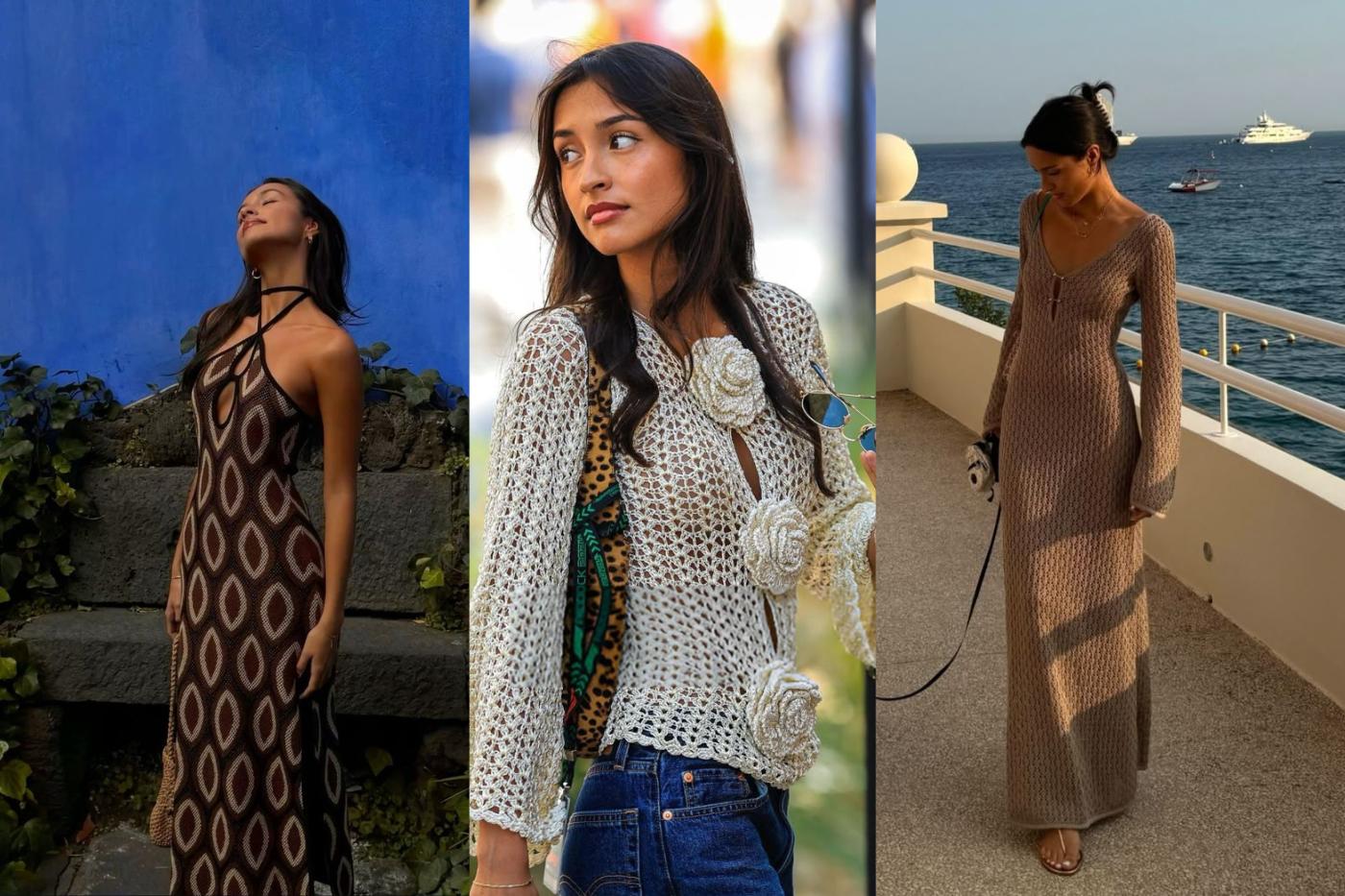 <b>Knits</b>Otra de nuestras tendencias favoritas son los tejidos. Vestidos, camisas o cover ups tejidos son frescos, fáciles de usar y clásicos, siempre con un toque delicado y muy en tendencia. Estas prendas permiten que el cuerpo respire, convirtiéndolas en imprescindibles para los días de calor.