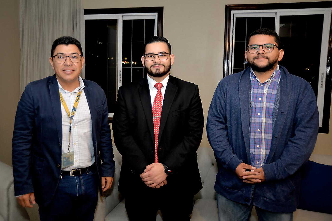 César López Castillo, Leonel Alvarado y Edgar Gutiérrez.