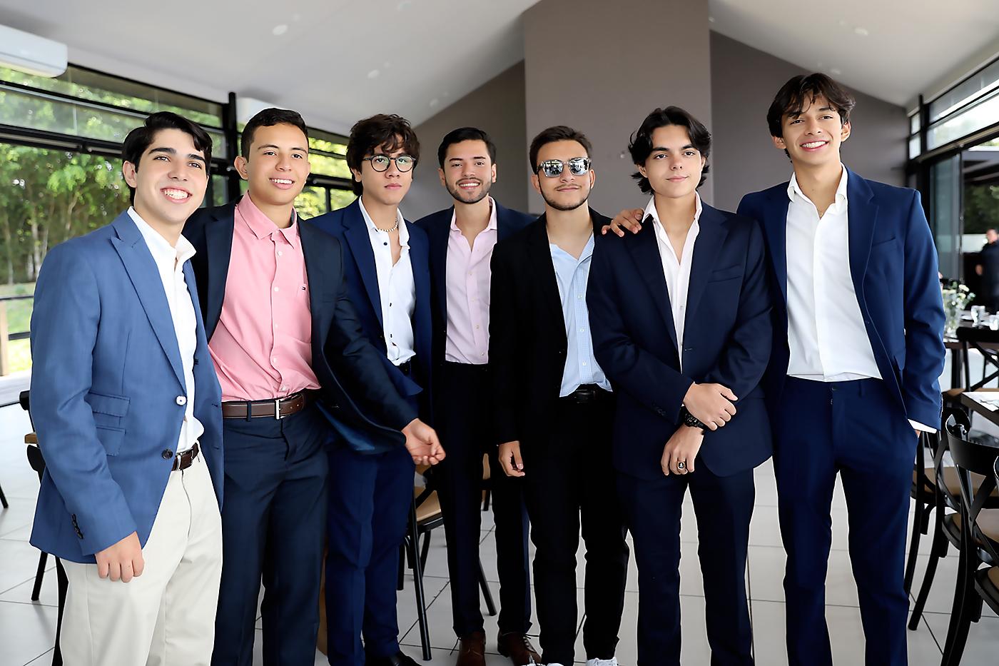 Lorenzo Marini, José Turcios, Sergio Bueso, Fernando Moncada, Juan Daniel Montoya, Daniel Cáceres y Josué Díaz