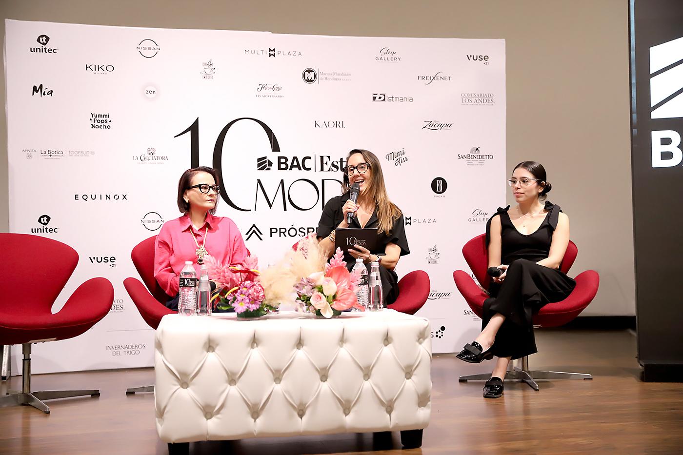 Celina Betancourt, Gabriela Zelaya y Jacqueline Ochoa.