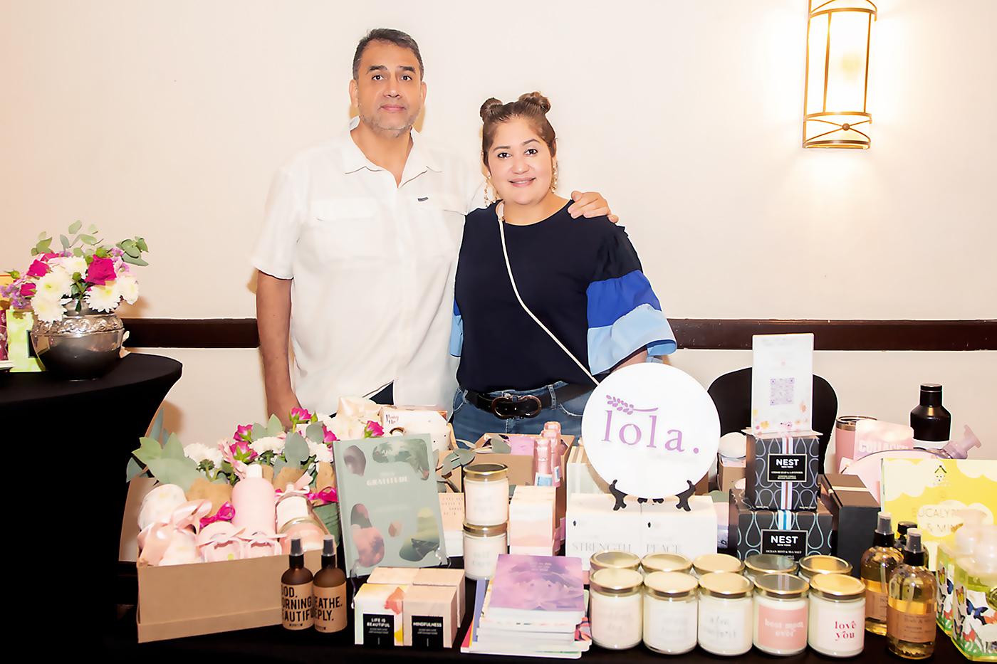 Sergio Diaz e Isabel Sabillón de Lola Gifting.