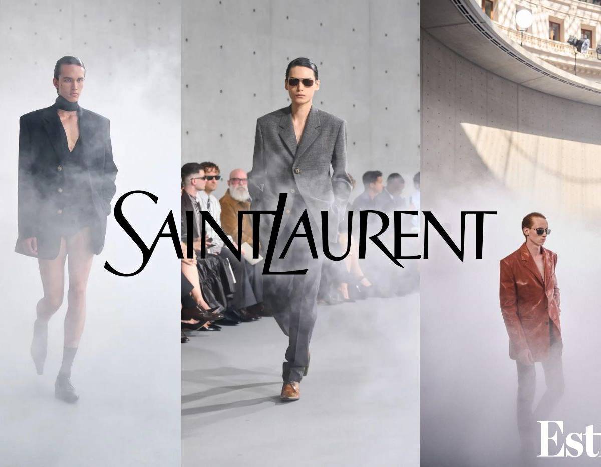 Dentro de ‘Cloud #07156’, una instalación de arte creada por Fujiko Nakaya en el museo Bourse de Commerce de Francia, la neblina envolvió la pasarela mientras Anthony Vaccarello presentaba la nueva colección masculina de Saint Laurent para la Paris Fashion Week de junio. Cada pieza fue confeccionada para la primavera de 2027, con la restricción como una forma de seducción en mente.