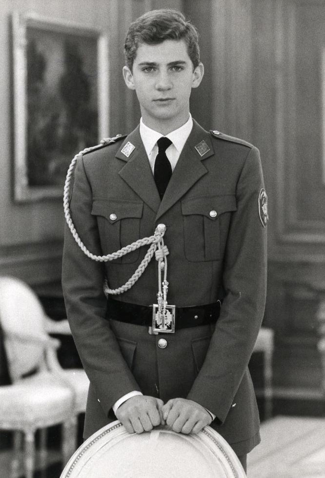$!El entonces príncipe Felipe de España realizó su formación militar entre 1985 y 1988