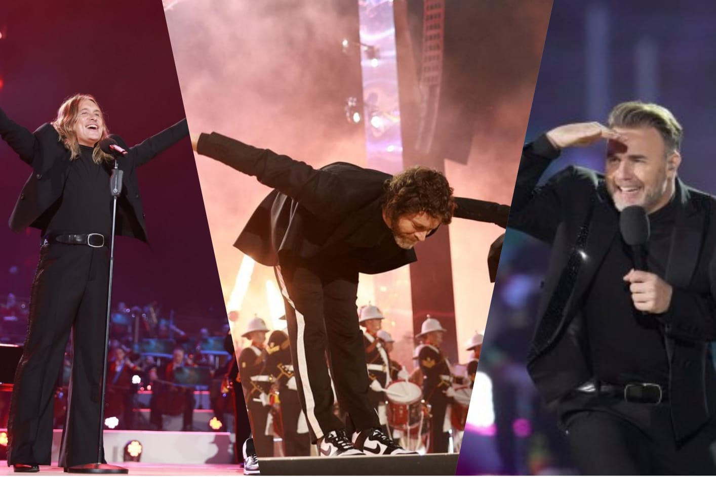  Take ThatLa boyband británica de 1990 se hizo presente cantando sus hits “Greatest Day” y “Shine” junto a la estrella de Britain’s Got Talent, Callum Scott.