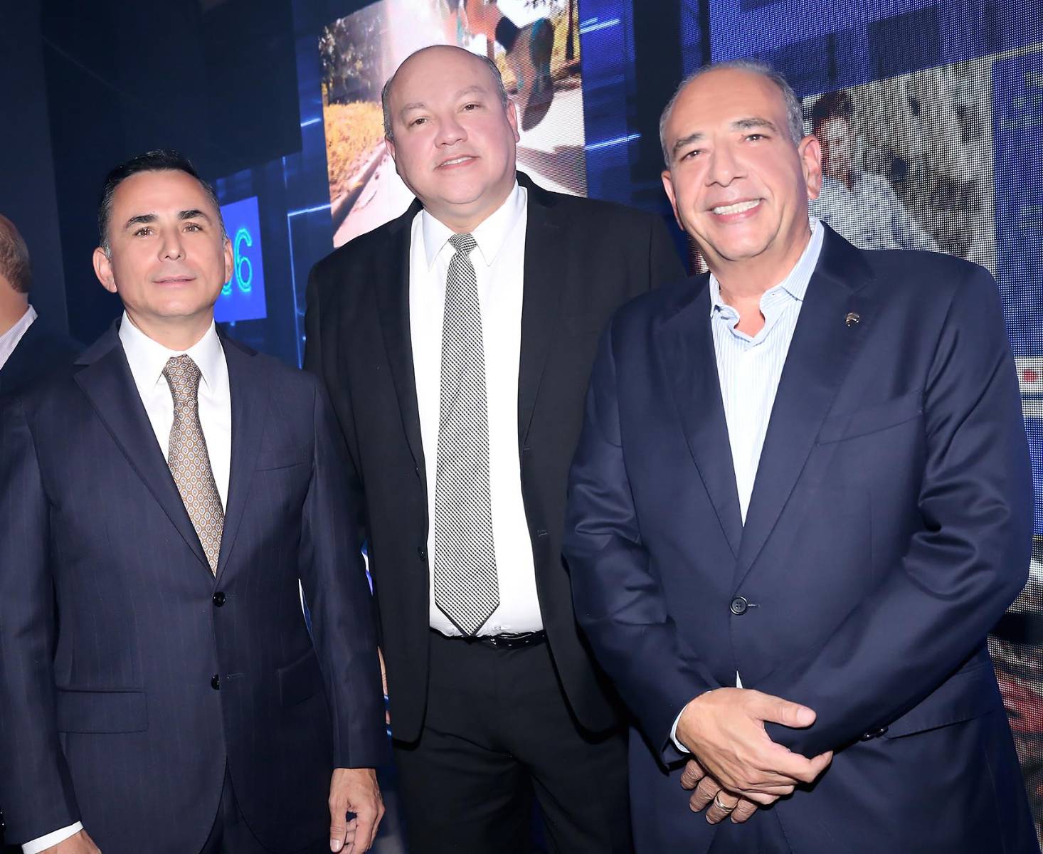 Enrique Rodríguez, César Caceres y Camilo Atala.