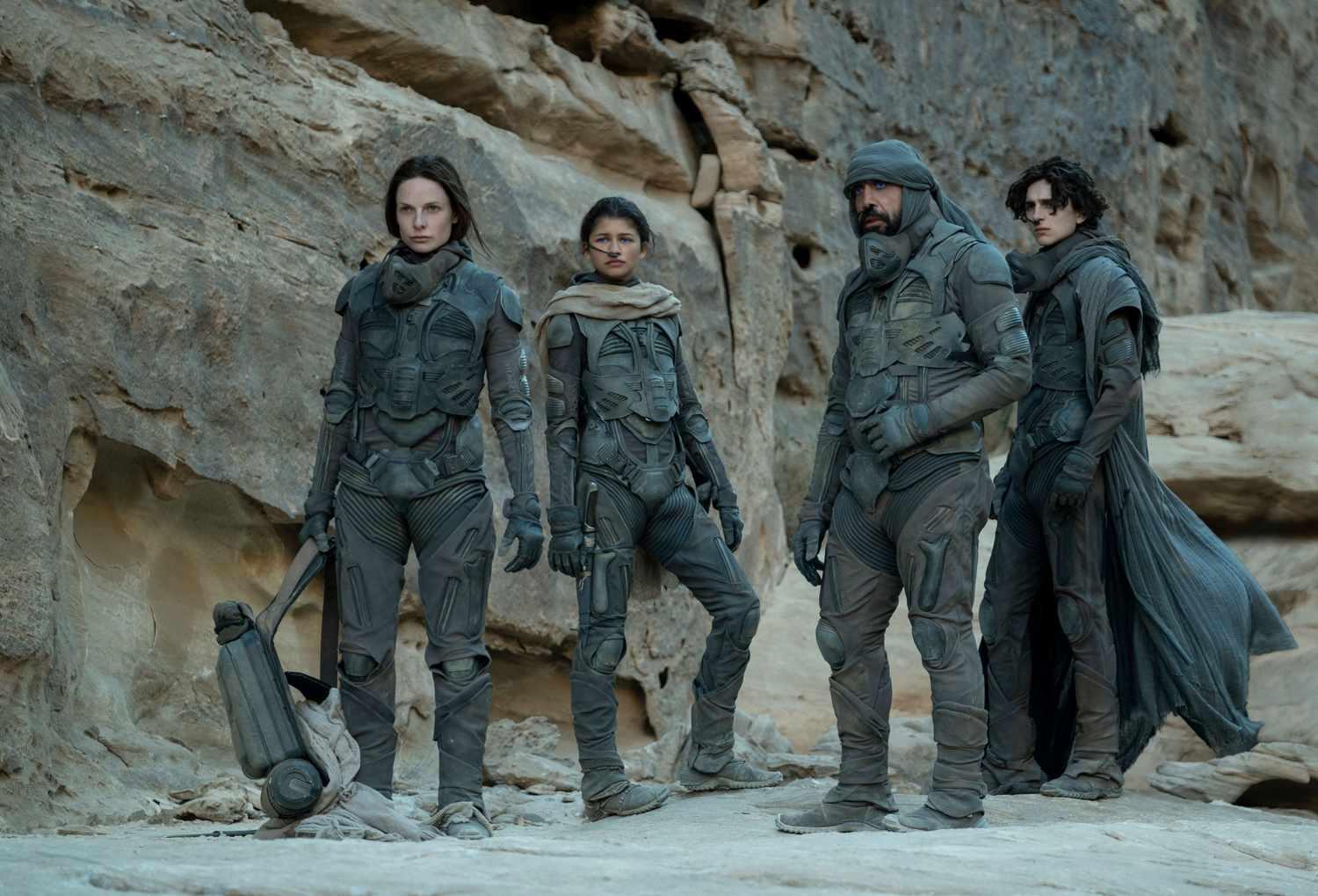 Además de las destacadas actuaciones de Chalamet, Ferguson y Zendaya, la película cuenta con la participación de Javier Bardem como Stilgar y Josh Brolin como Gurney Halleck.