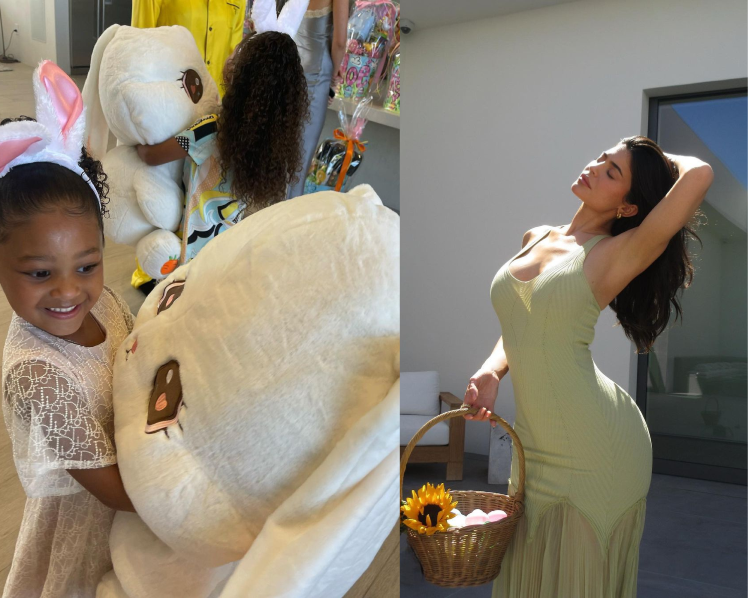 La menor del clan Kardashian-Jenner compartió muchas fotografías del “fin de semana más dulce” con sus hijos y sobrinas en su mansión.