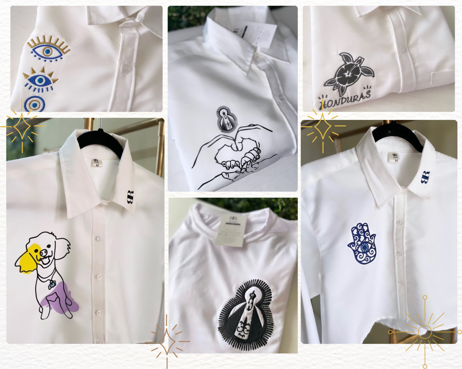 <a rel="nofollow noopener noreferrer" href="https://www.instagram.com/boro.hn/" target="_blank">Boro</a> es mucho más que una marca de moda; es una conexión especial entre madre e hija que ha dado vida a una colección única de camisas semi formales. En este emprendimiento, la creatividad se fusiona con el afecto, y cada prenda lleva consigo una historia que trasciende. Esta dinámica y emprendedora dupla ha convertido la moda en una expresión artística y emocional. Con un touch distintivo, Boro transforma los diseños lineales extraídos de fotografías o imágenes significativas para el cliente en bordados cuidadosamente confeccionados. Así, cada pieza se convierte en una obra de arte portátil y sentimental.