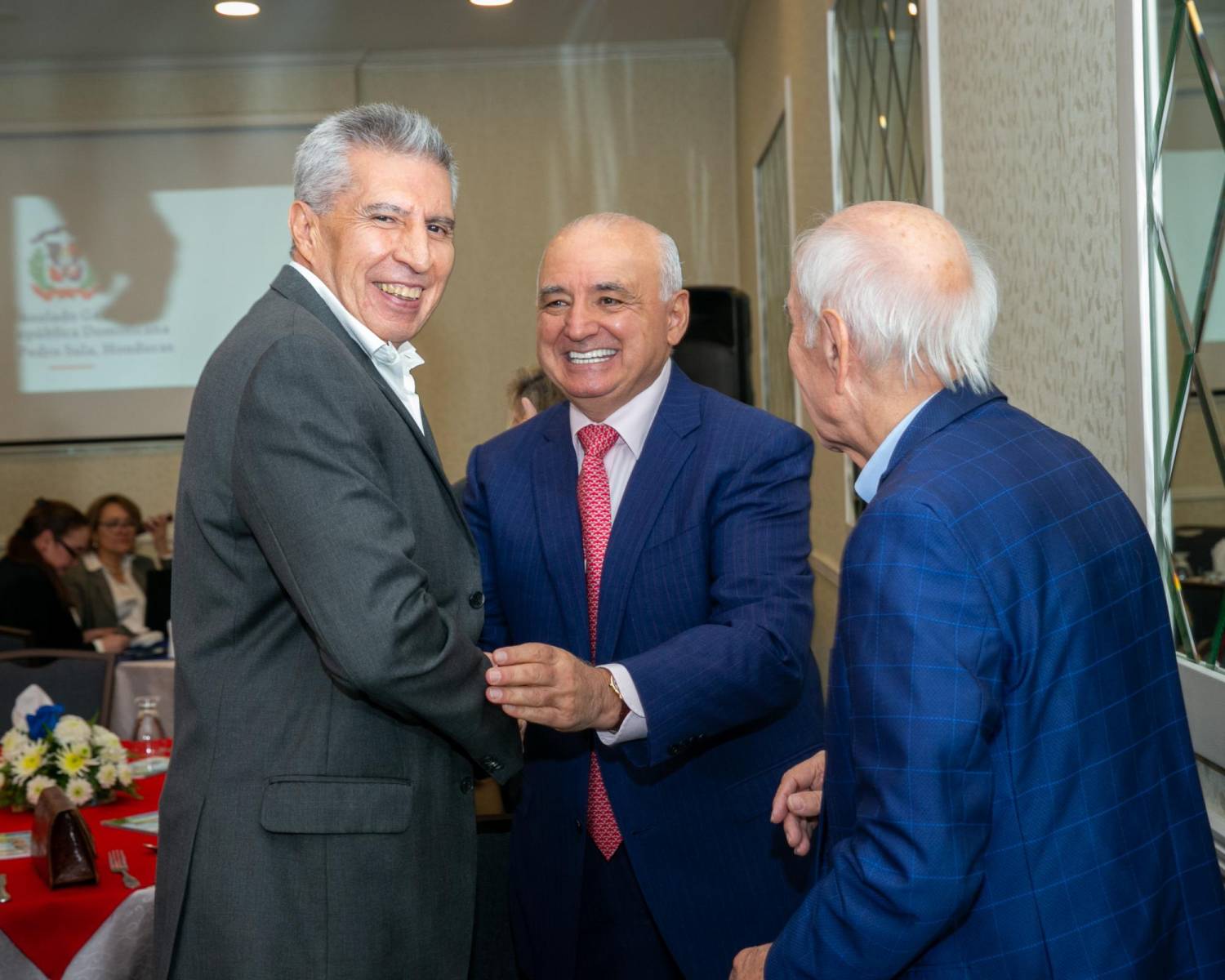 Gilberto Limón, Raymond Maalouf y Maurizio Chiovelli.