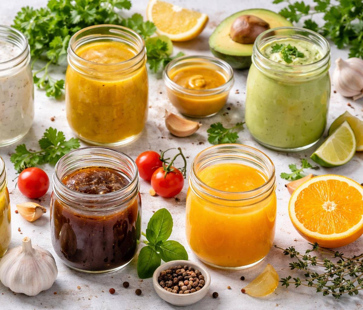 Dale vida a tus ensaladas con estos siete aderezos fáciles, frescos y llenos de sabor. Desde opciones cremosas hasta combinaciones cítricas y ligeras, cada uno aporta un toque especial que convierte lo simple en delicioso. Perfectos para variar tus comidas sin complicarte en la cocina