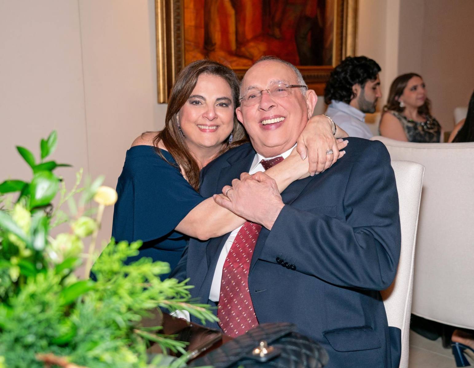 Carol Zummar y su padre Fuad Handal.