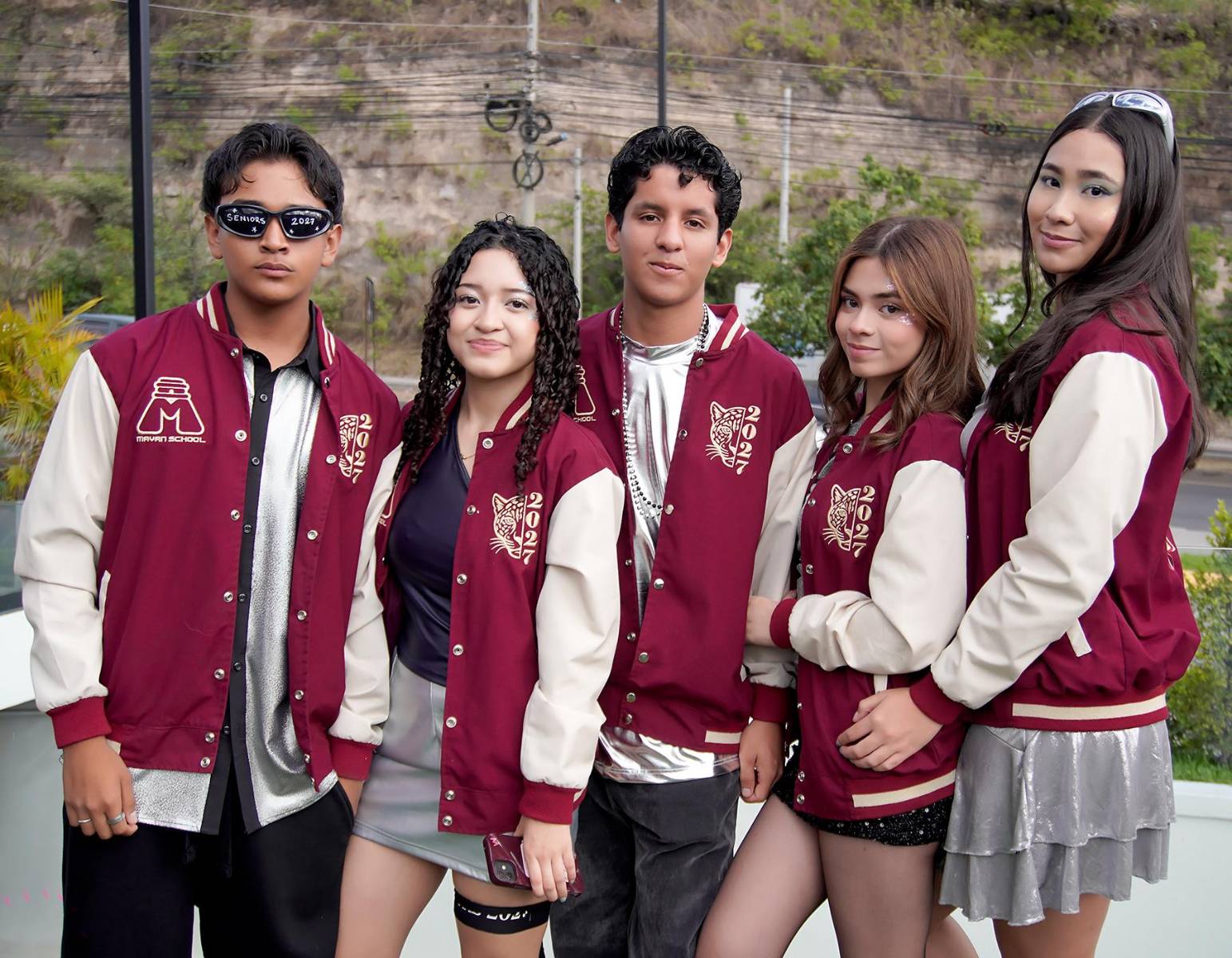 Heiner Jímenez, Alexandra Orellana, José Escobar, Tatiana Fajardo y Larissa Reyes.