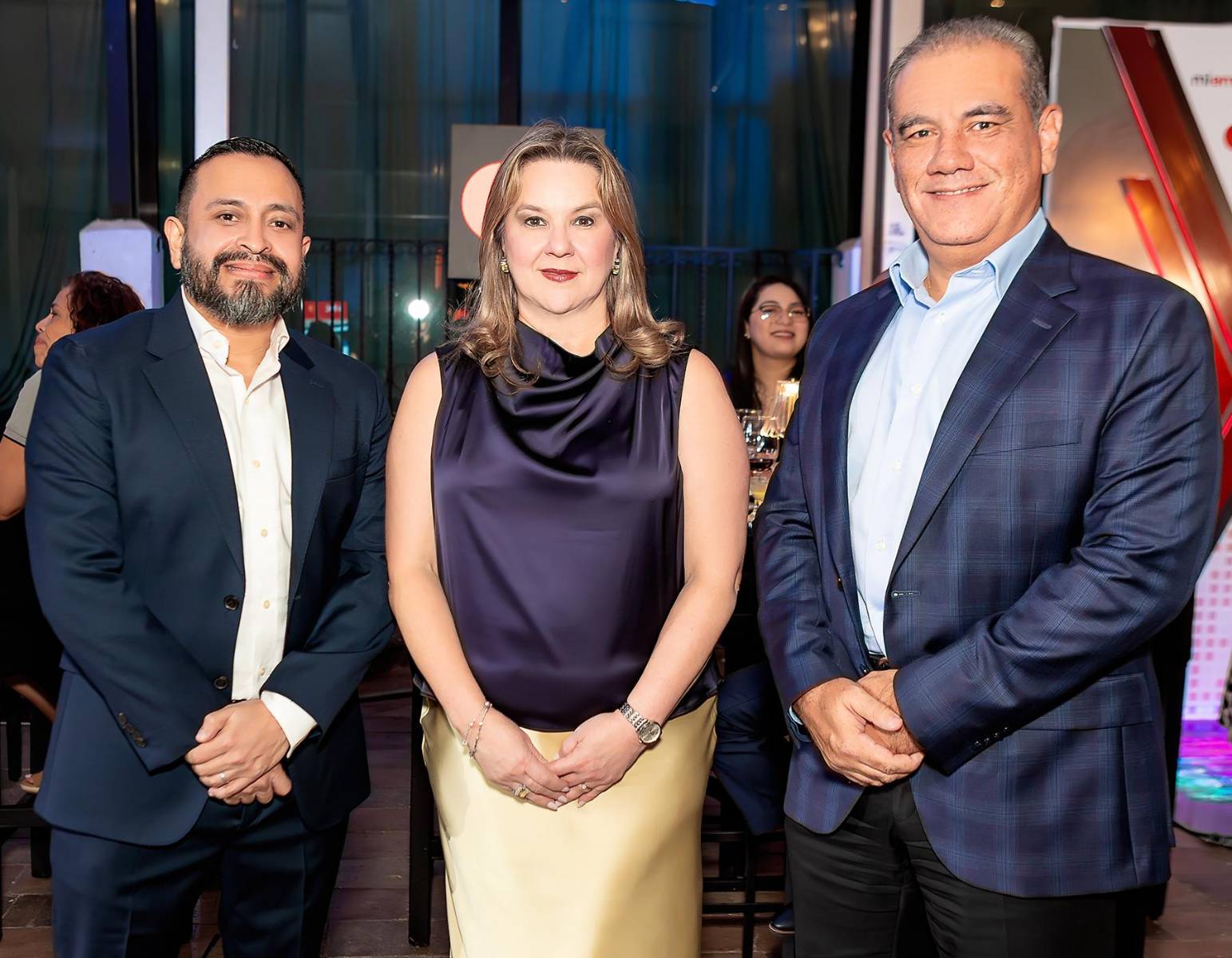 Rafael Zelaya, Norma Robles y Rafael Aguirre.