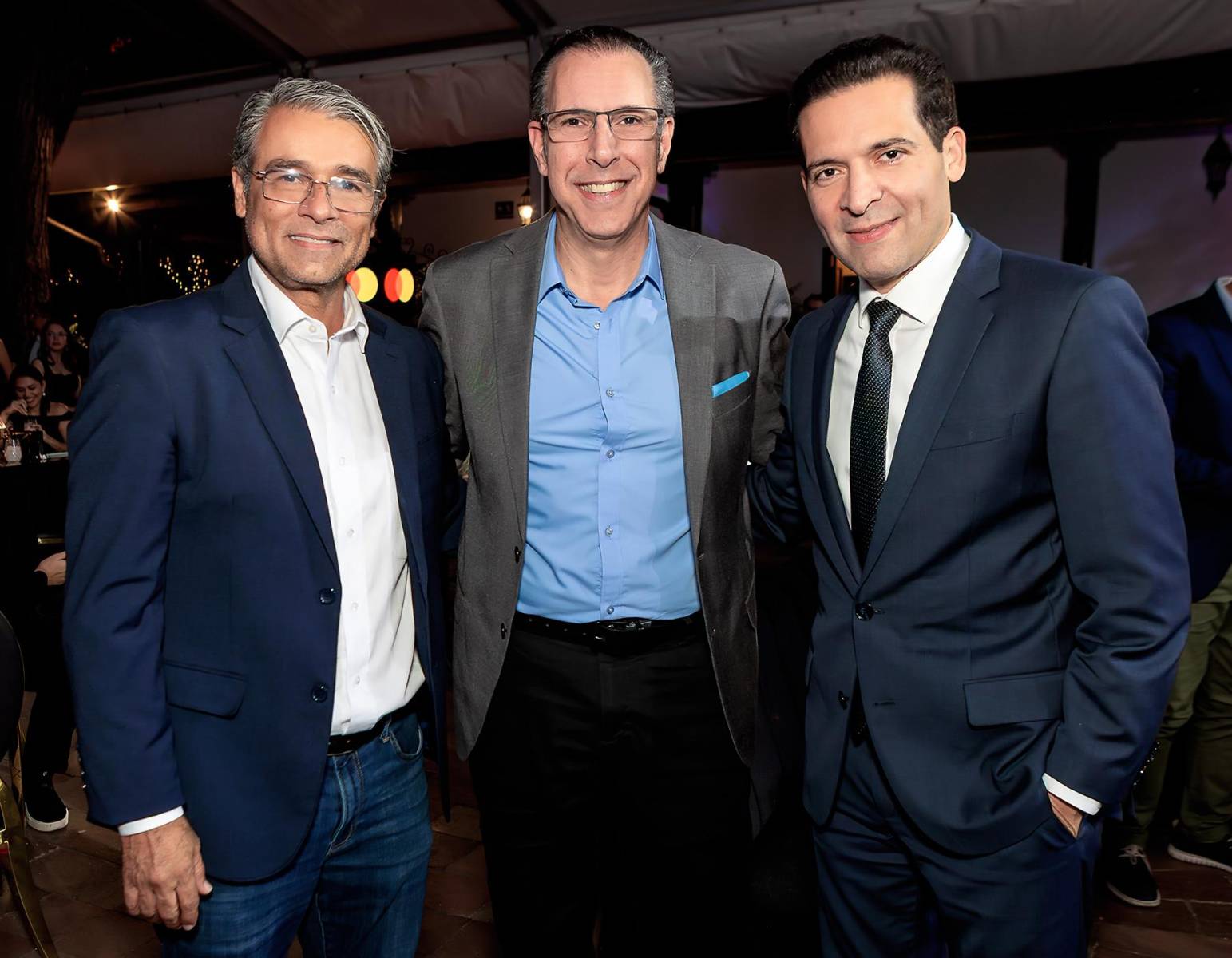 Juan Carlos Pineda, Mauricio Kawas y Carlos Handal.