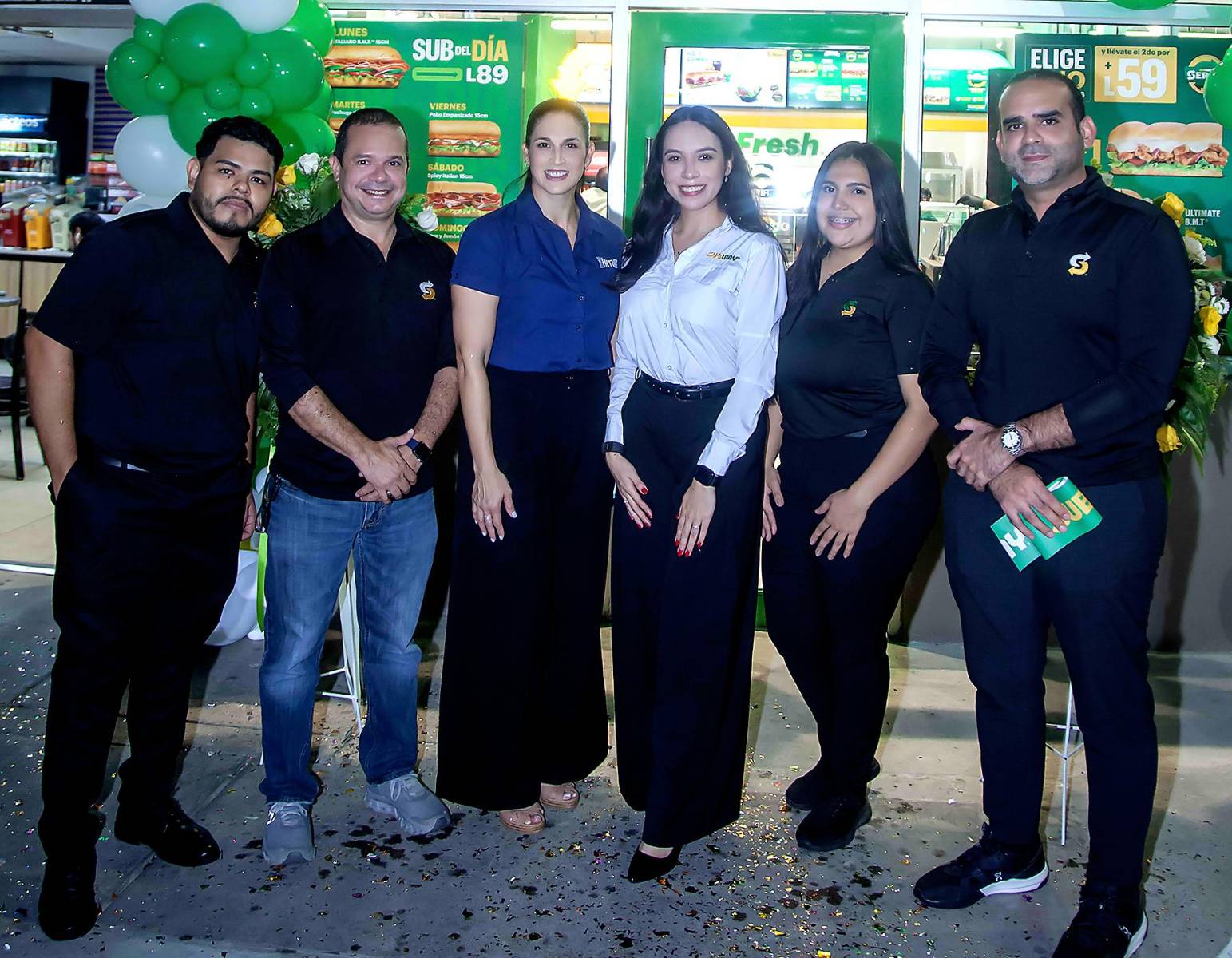 Inauguración de Subway en Plaza Santa Mónica, San Pedro Sula