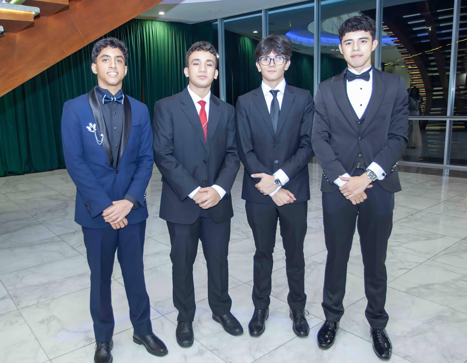 Matías Herrera, Marco Recinos, Fabián Tabora y Samuel Zúniga.