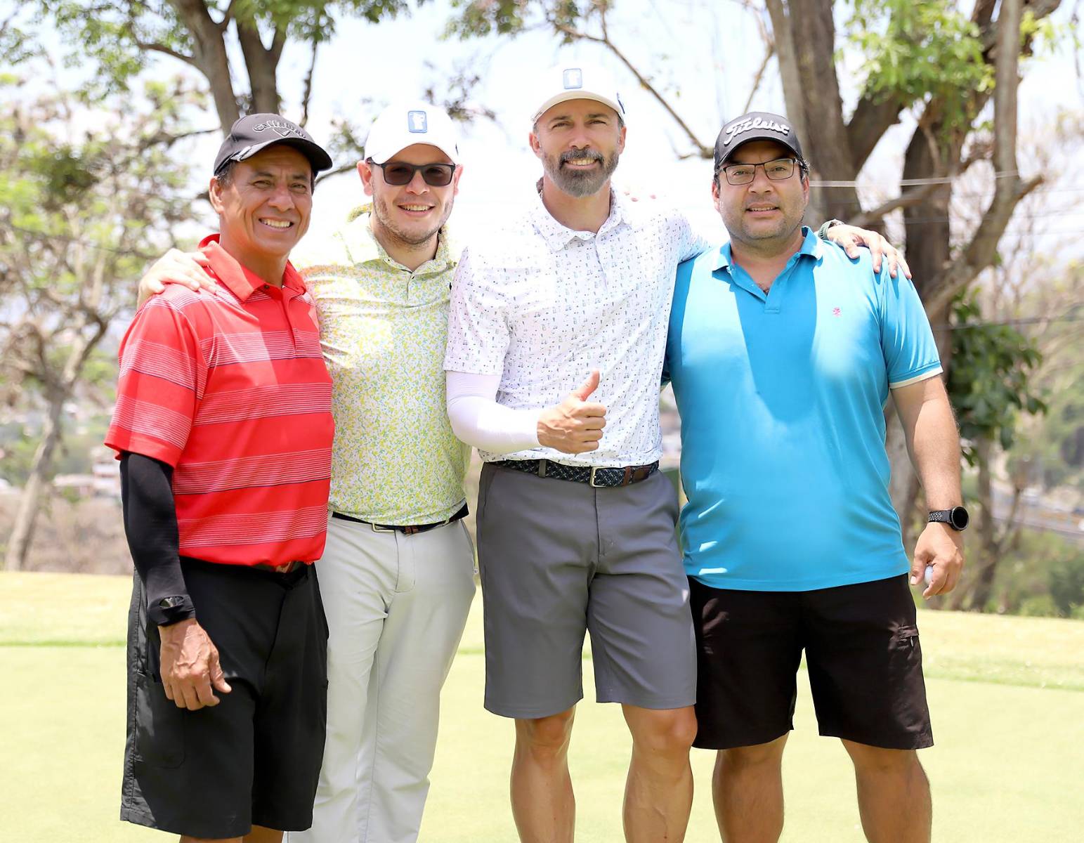 Héctor Colindres, Adolfo Ráquel, Ronald Fiallos y Juan Carlos Vargas.