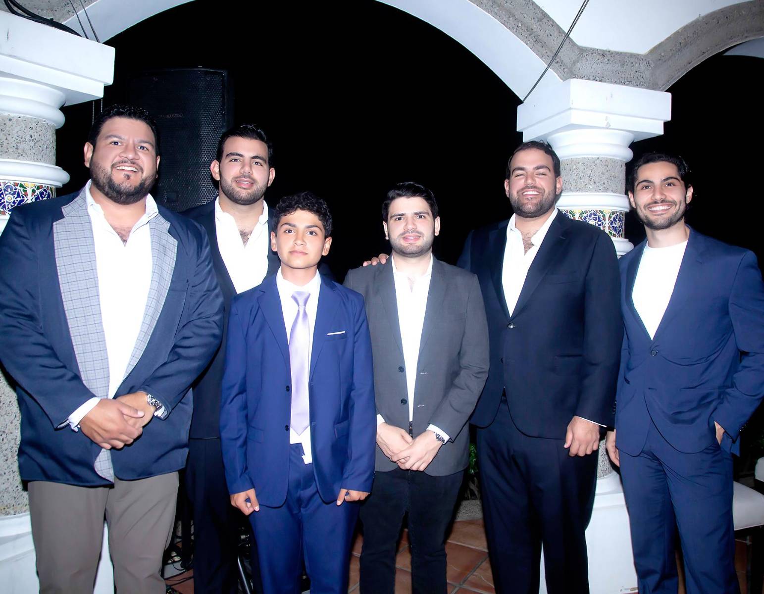 Víctor Romero, Pablo Mina, Diego Safie, Eduardo Hasbun, Óscar Safie y Jesús Saudi.