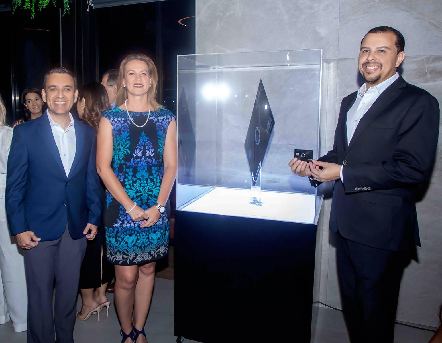 Eurípides Cálix, Ana Cecilia Quezada y Allan Castillo.