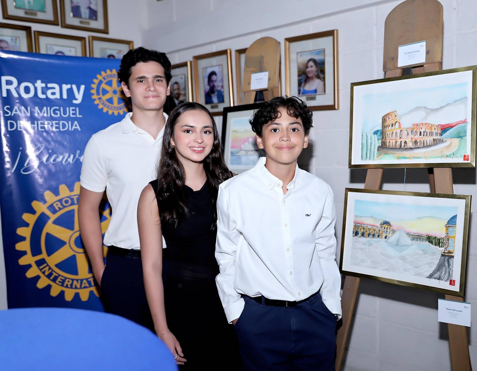IHCI y Club Rotario San Miguel de Heredia rinden homenaje pictórico a Rolando Ríos