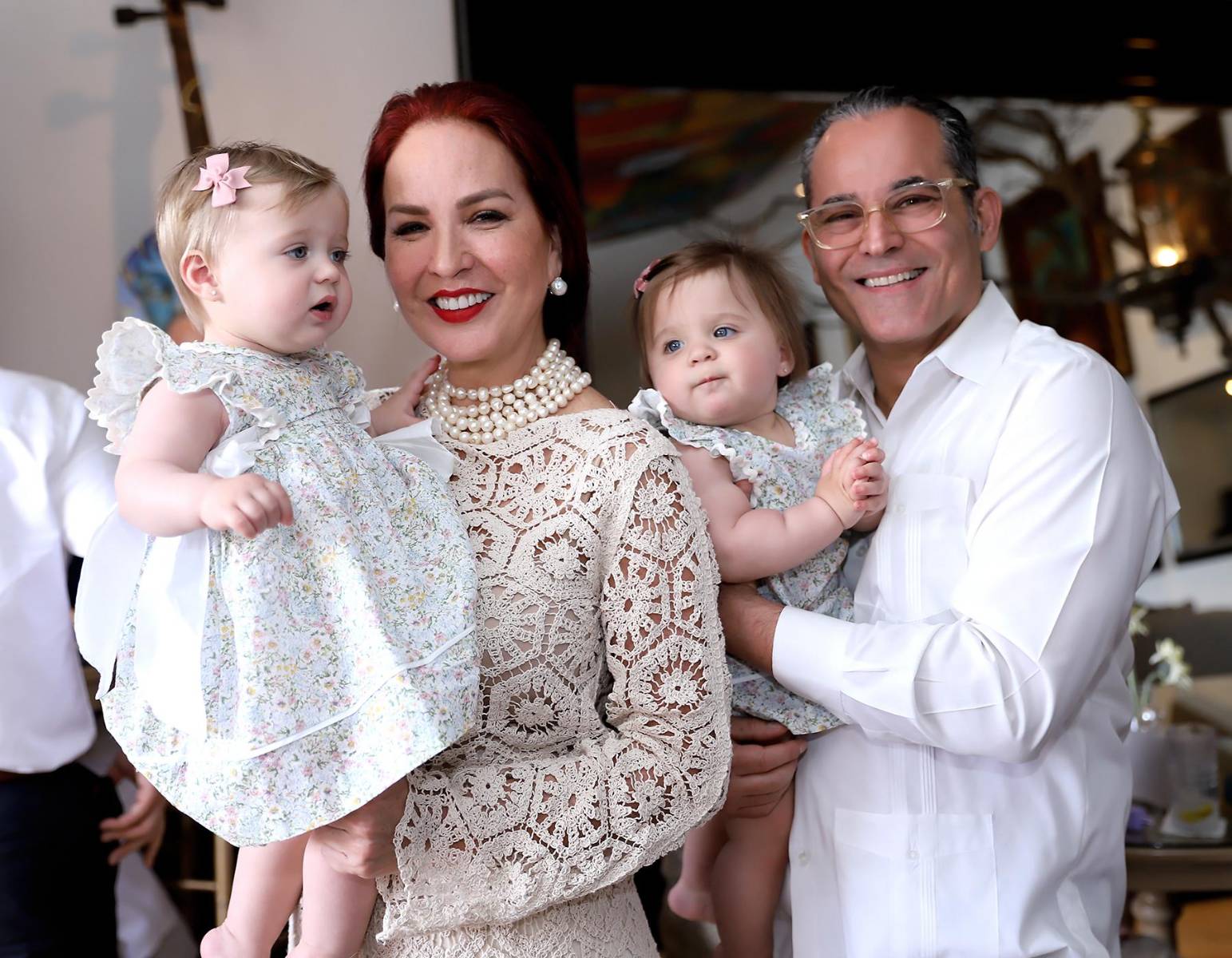 Bello e inolvidable el bautizo de Gia y Bella Herzog Cuculiza