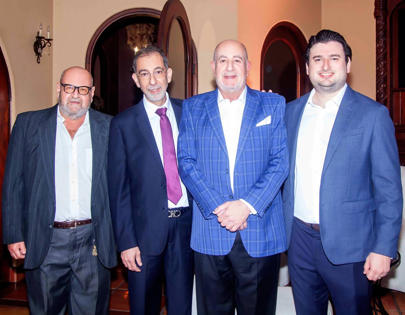 Luis Kawas, Samy Asfura, Taufic Andonie y Adrián Gómez.