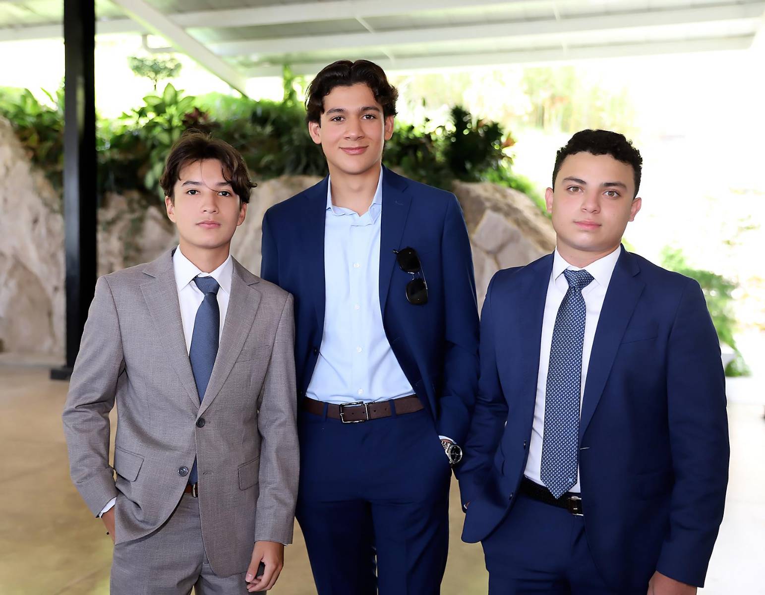 Leonardo Flores, Camilo Bussi y Mario López.