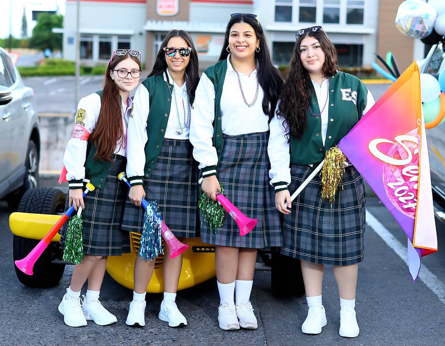 Liz Álvarez, Viviana Barahona, Kory Valladares y Sayda Castillo