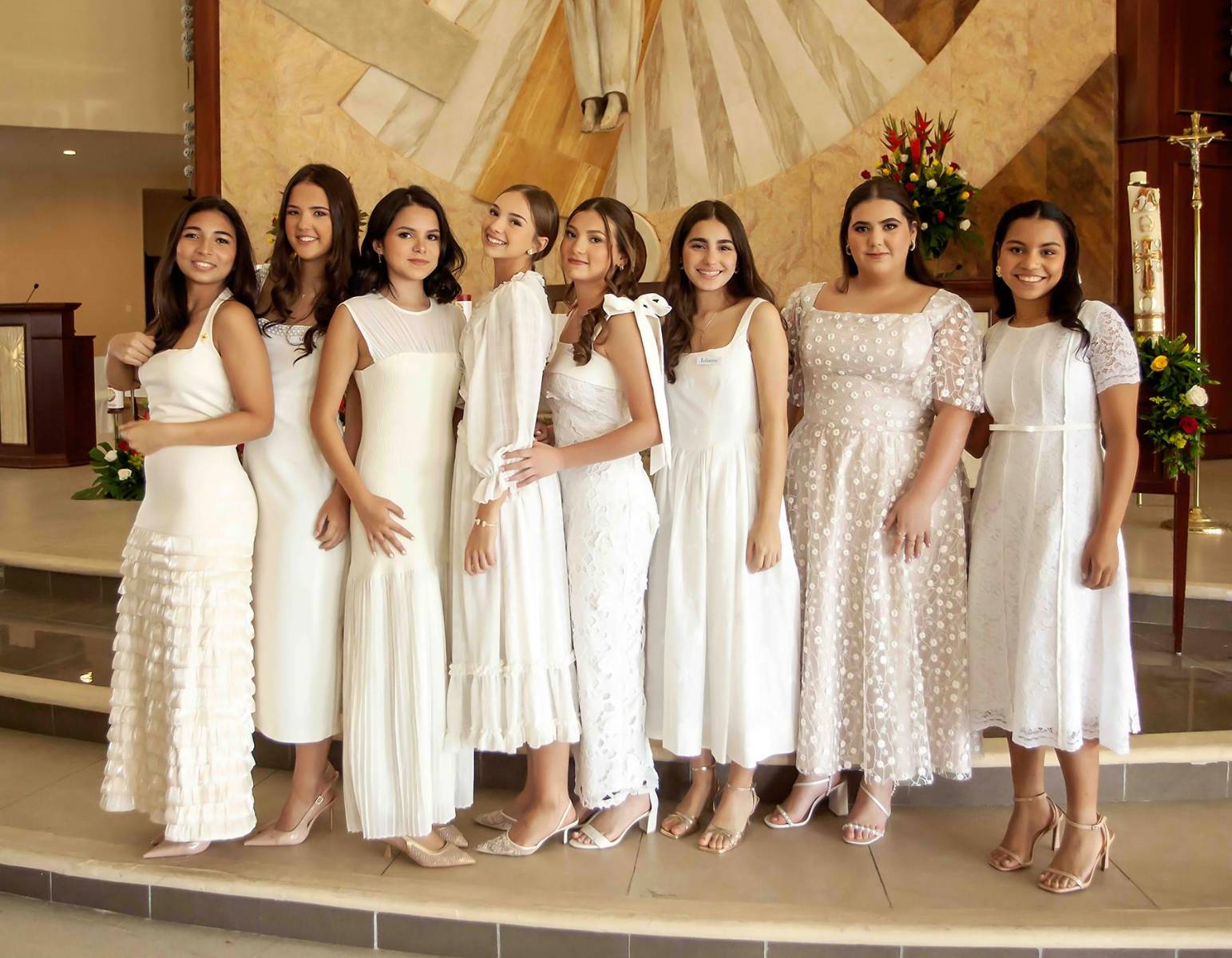 Doris Handal, Mía Nasser, Sabrina Rojas, Andrea Ávila, Alexia Nasser, Juliana Kattán, Alia Yuja y Antonella Somoza.