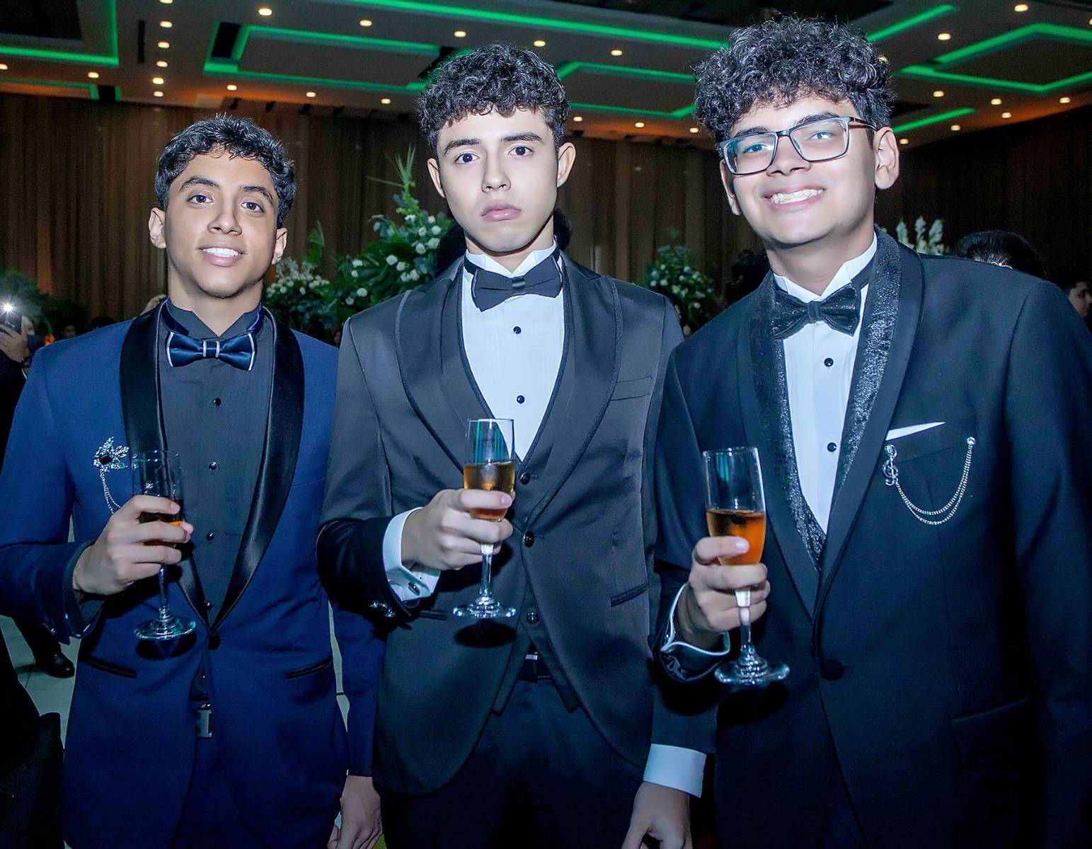 Matías Herrera, Samuel Zúniga y Víctor Castillo. 