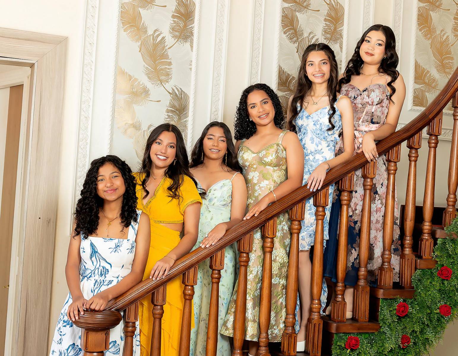 Emillye Inestroza, Emma Palacios, Victoria Zepeda, María Valentina Andrade, Marissa Rodríguez y Valery Aguilera.