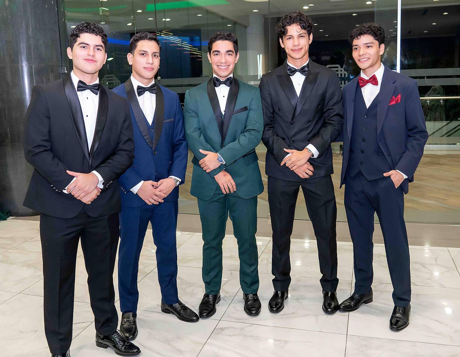 Santiago Mancía, Geovanny Gaido, Diego González, Claudio Galo y Carlos Rodrigo Amaya. 