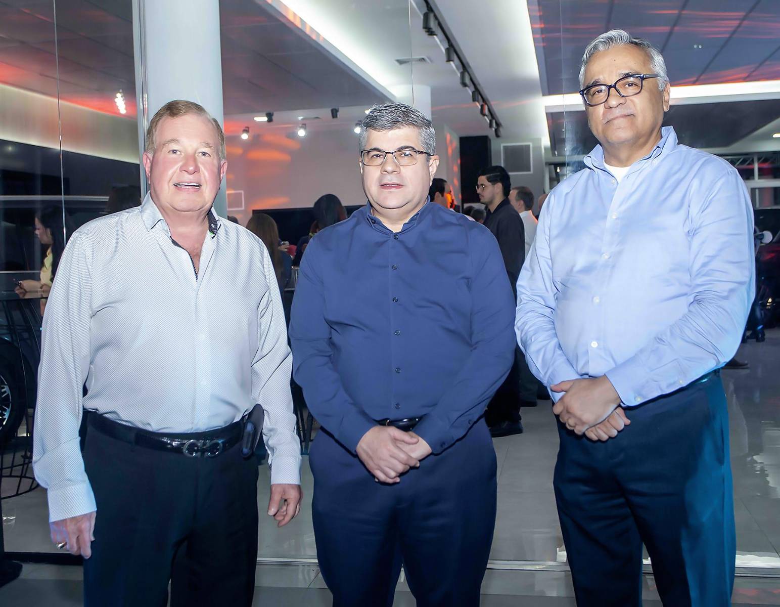 Afif Dieck, Roger Mauricio Valladares y Bernardino Martínez.