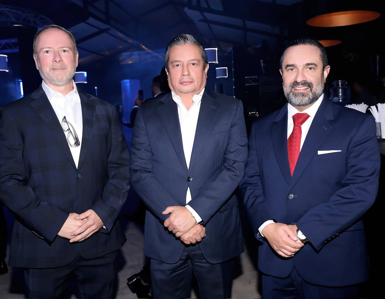 Allan Deware, Daniel Fortin y Manuel Dávila. 