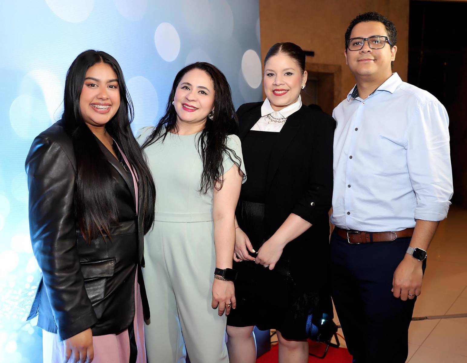 Keren Ayestas, Fabiola Zelaya, Melissa Cáceres y Alex Sauceda
